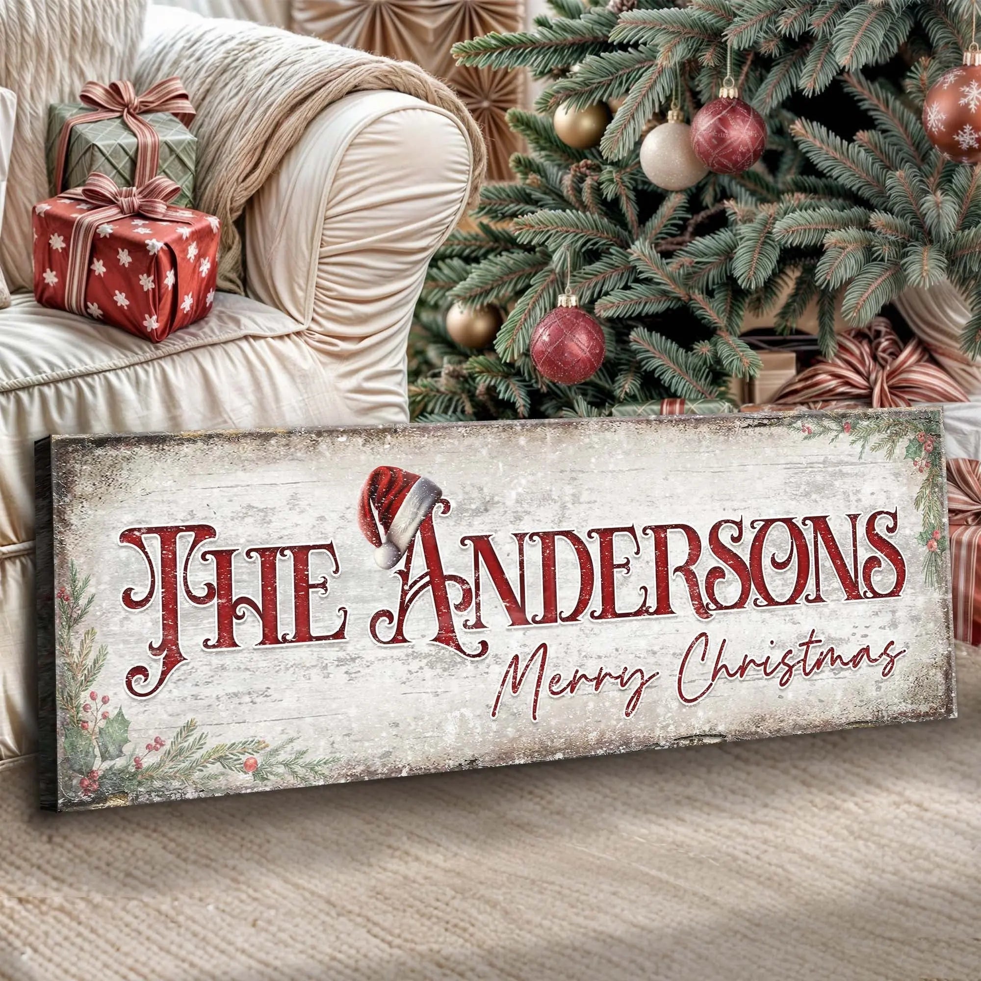PAS-3259copym1 Christmas Family Name Sign II suitedtosucceed