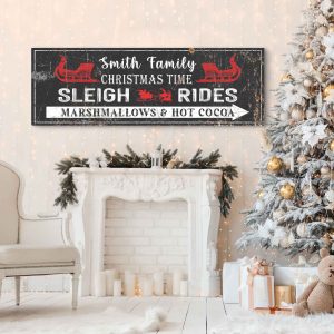 Christmas Sleigh Rides Sign suitedtosucceed